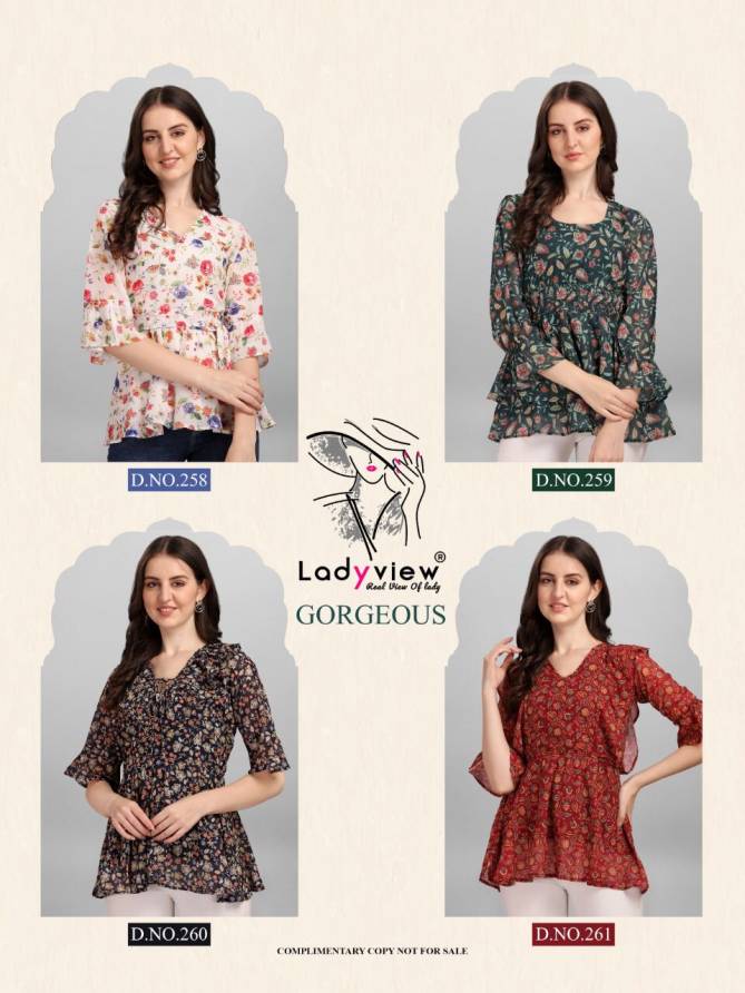Ladyview Gorgeous Printed Designer Western Wear Wholesale Ladies Top